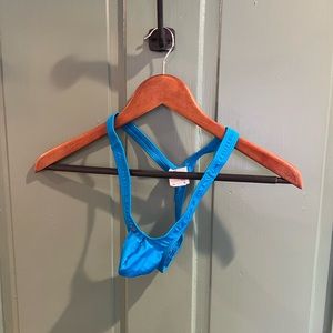 Joe Snyder Tanga Thong in Blue XL